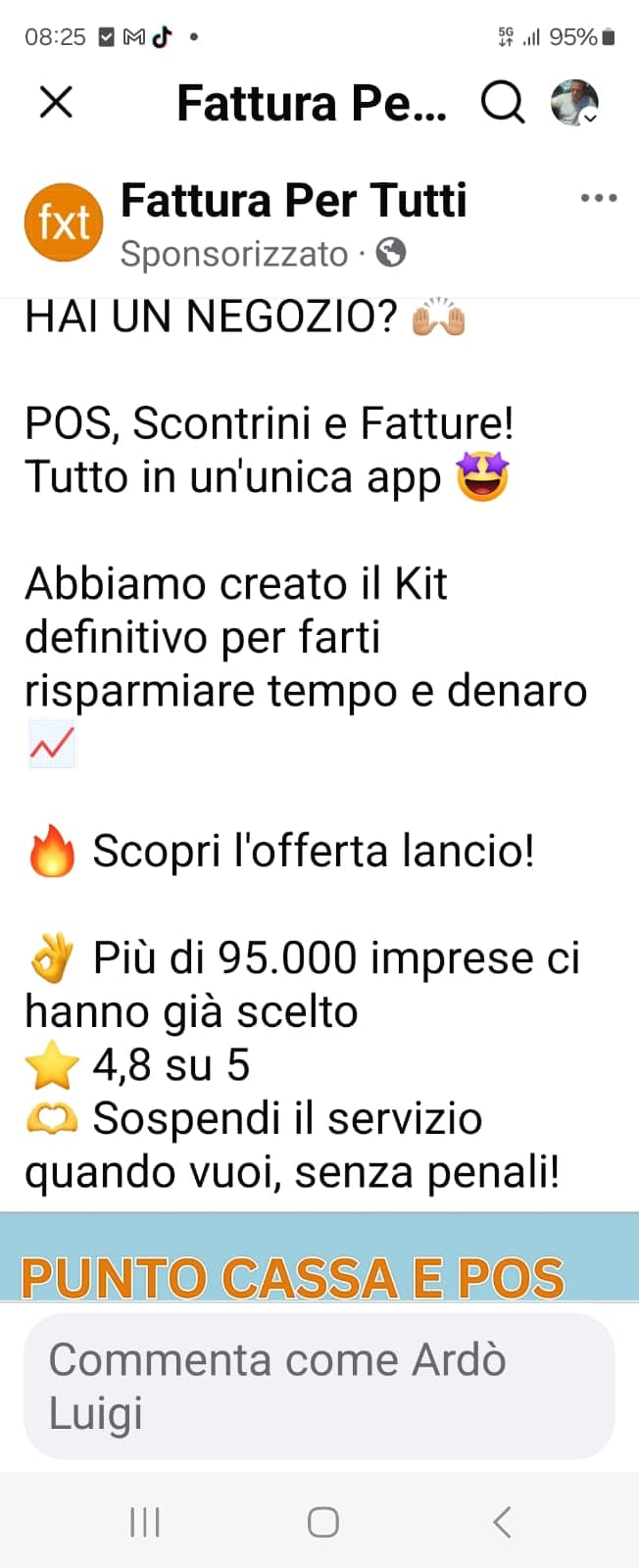 Fattura Per Tutti — Sponsorizzata: POS, scontrini e fatture in un'unica app