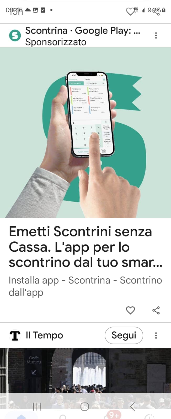 Scontrina — "Emetti scontrini senza cassa" dallo smartphone